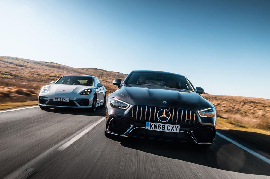 Four-seater super-GT twin test: Porsche Panamera vs Mercedes-AMG GT 63